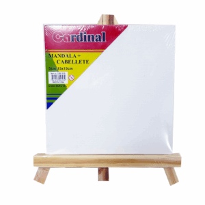 Lienzo + Caballete 15x15cm
