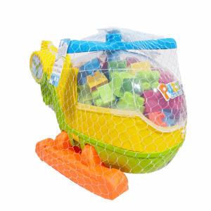 Legos grandes en helicóptero